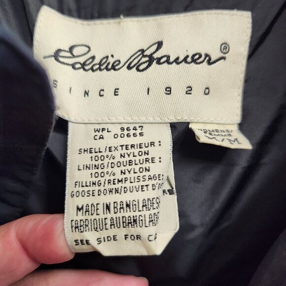 Eddie Bauer Womens Puffer Vest Plaid Zip Size Medium Pockets Blue GreenPre-Owned - Picture 5 of 13